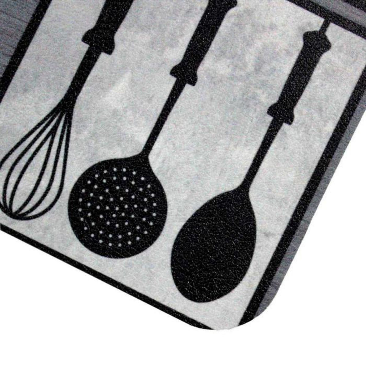 Paris Prix Tapis de Cuisine Imprimé  Rustico  45x120cm Gris