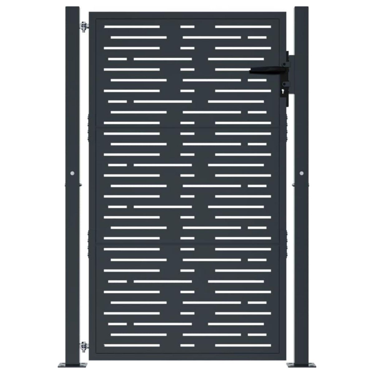 VIDAXL Portail de jardin anthracite 105x155 cm conception de carre