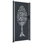 Voir la diapositive 2 : VIDAXL Portail de jardin anthracite 105x180cm acier conception d'arbre