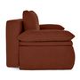 Voir la diapositive 6 : BEST MOBILIER Kurt - canapé 3 places convertible avec coffre en velours texturé