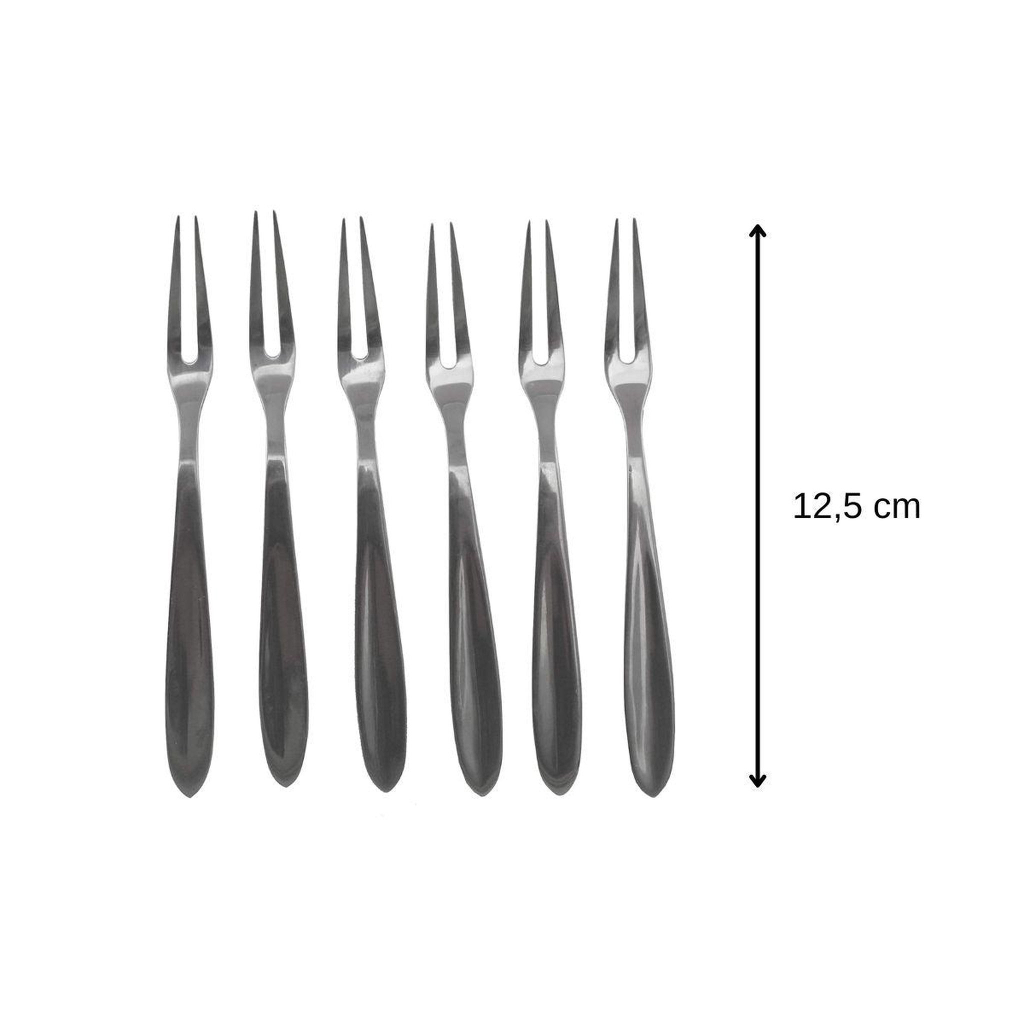 Voir la diapositive 3 : Fackelmann Lot de 12 fourchettes à escargots 12,5 cm fackelmann