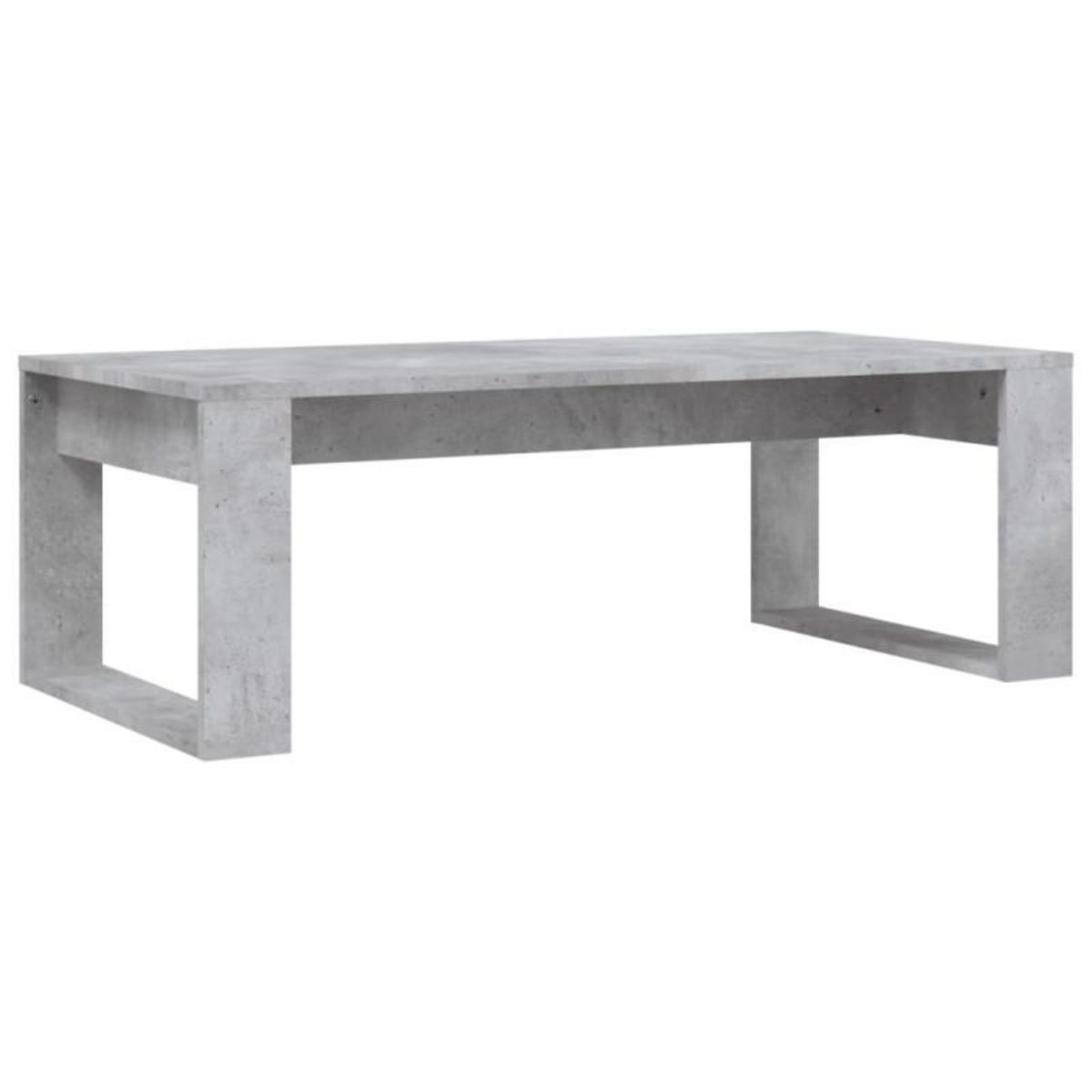VIDAXL Table basse gris béton 102x50x35 cm bois d ingénierie