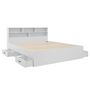 Voir la diapositive 2 : BEST MOBILIER Andrea - lit avec rangements - 180x200 cm - sommier inclus - bois