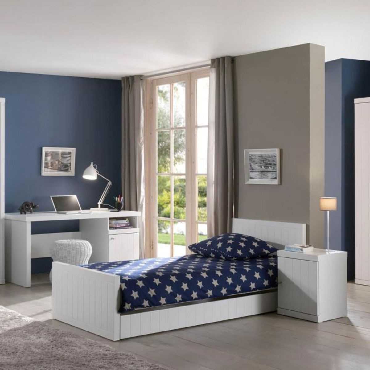 Paris Prix Lit Enfant  Robin  120x200cm Blanc