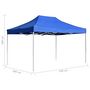 Voir la diapositive 6 : VIDAXL Tente de reception pliable Aluminium 4,5x3 m Bleu