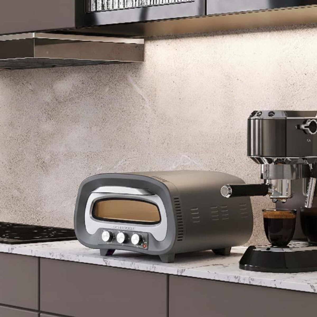 SCHNEIDER Schneider - Pierre De Feu Serie Z Grey - Four à Pizza - Cuisson 3 Min - 2200w