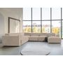 Voir la diapositive 1 : BEST MOBILIER Felix - canapé modulable panoramique d'angle gauche 7 places en tissu texturé