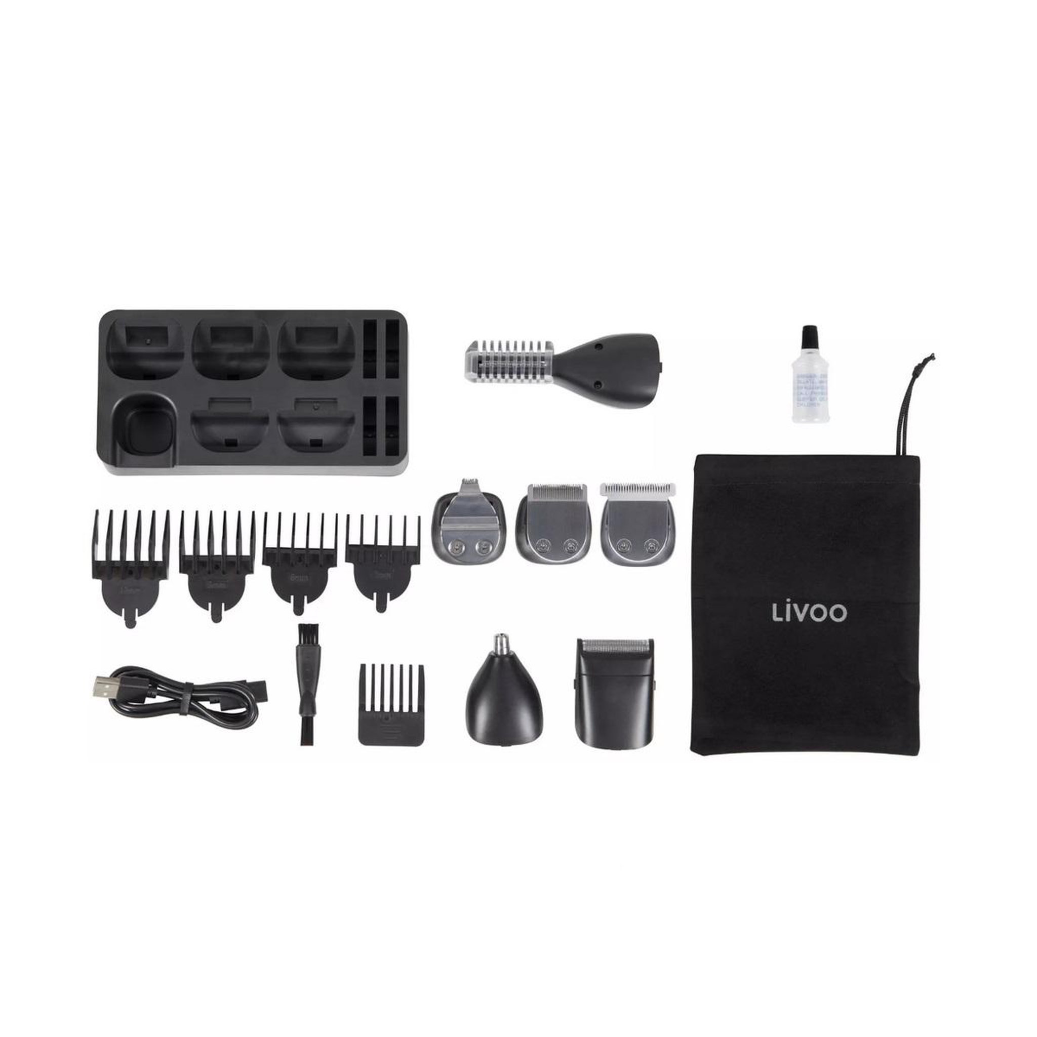 Voir la diapositive 4 : LIVOO Tondeuse multifonctions rechargeable - DOS196