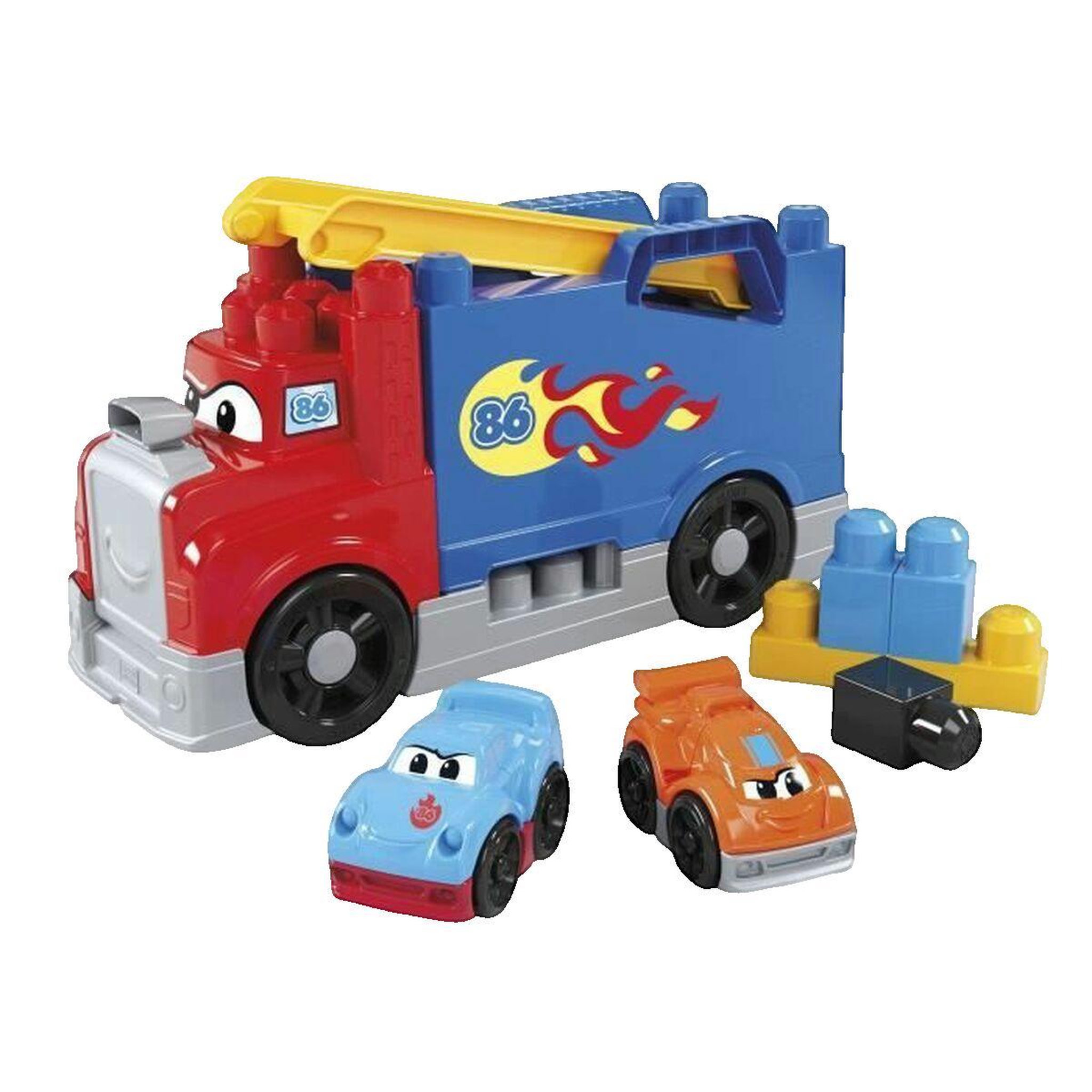 MEGABLOKS Jouet de construction MEGA BLOKS Camion Course et Construction