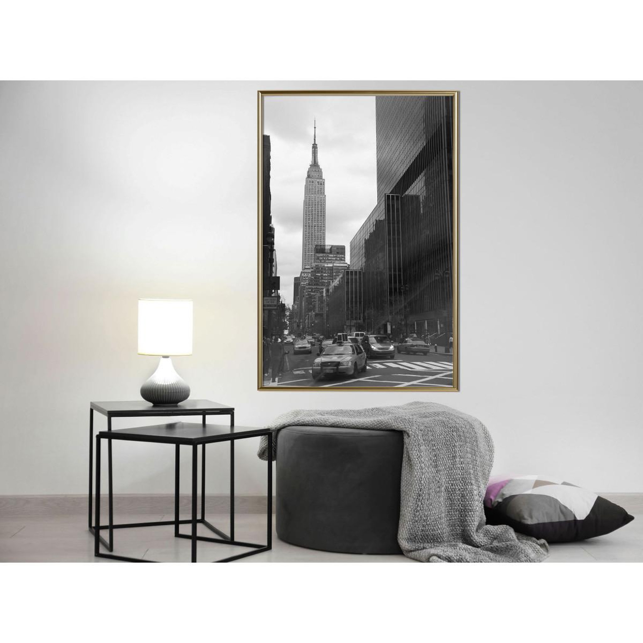 Voir la diapositive 2 : Paris Prix Affiche murale encadrée  empire state building