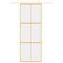 Voir la diapositive 3 : VIDAXL Porte coulissante dore 76x205 cm verre ESG clair et aluminium