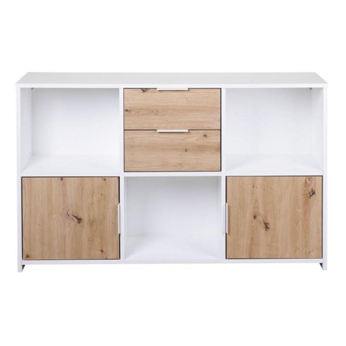 Paris Prix Buffet Design 6 Cases  Adam  70cm Blanc