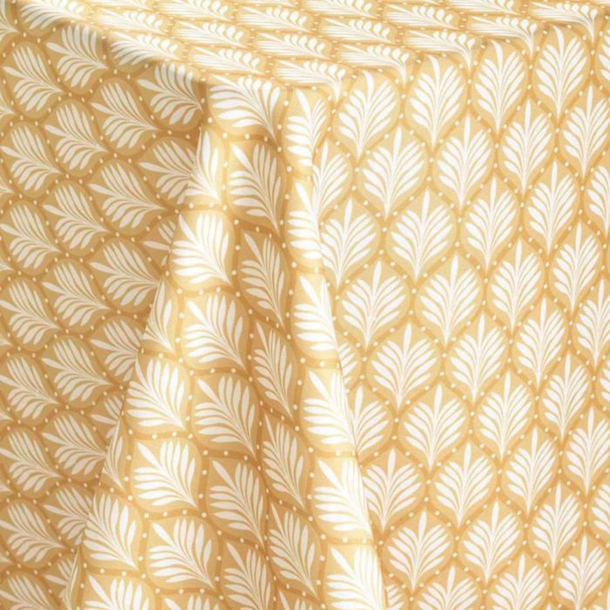 Paris Prix Nappe Antitache Imprimé  Davia  145x240cm Jaune