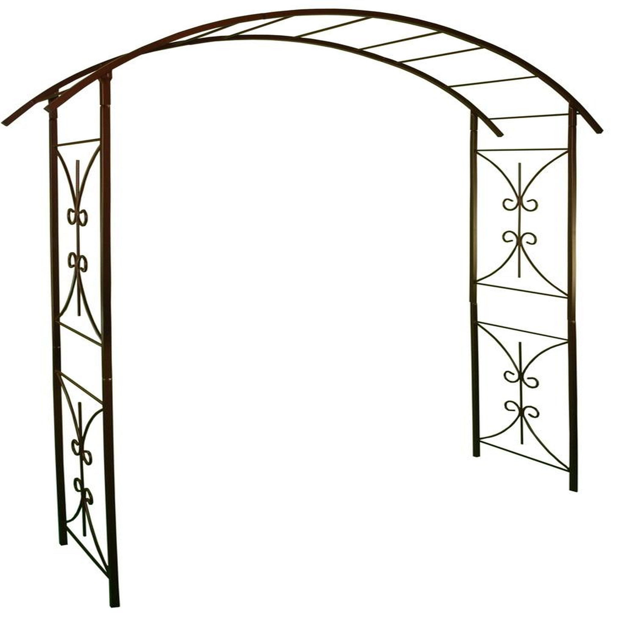 CENTRALE BRICO Arche tube CAR20 pont fer vieilli - 180x50x220 cm - Acier époxy