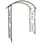 CENTRALE BRICO Arche tube CAR20 pont fer vieilli - 180x50x220 cm - Acier époxy