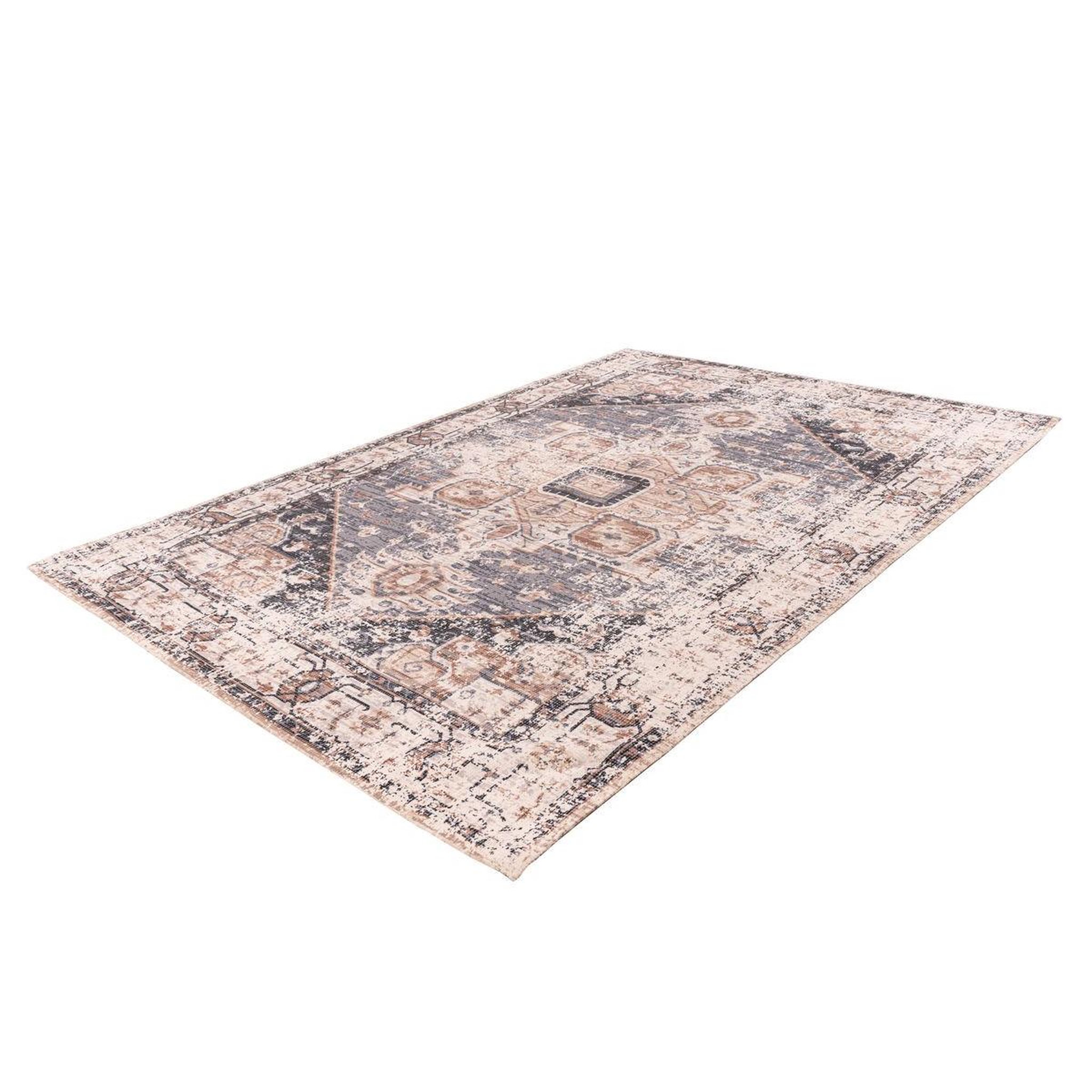 Voir la diapositive 4 : Paris Prix Tapis Vintage à Poils Courts  Indiana I  Gris & Marron