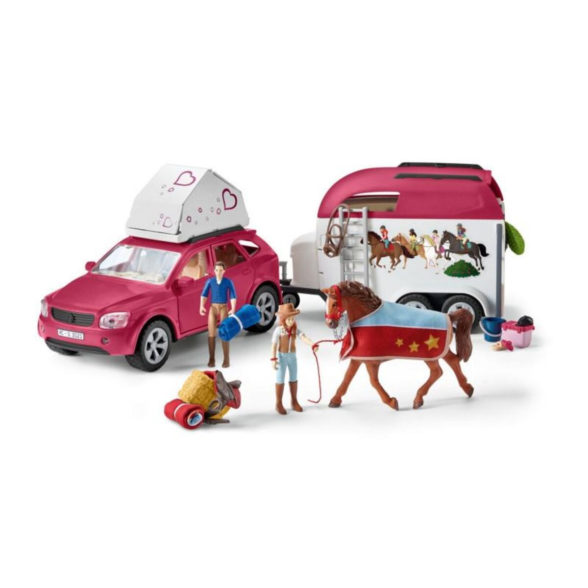 Schleich Schleich Adventure with Car and Horse Trailer 42535