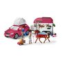 Voir la diapositive 2 : Schleich Schleich Adventure with Car and Horse Trailer 42535