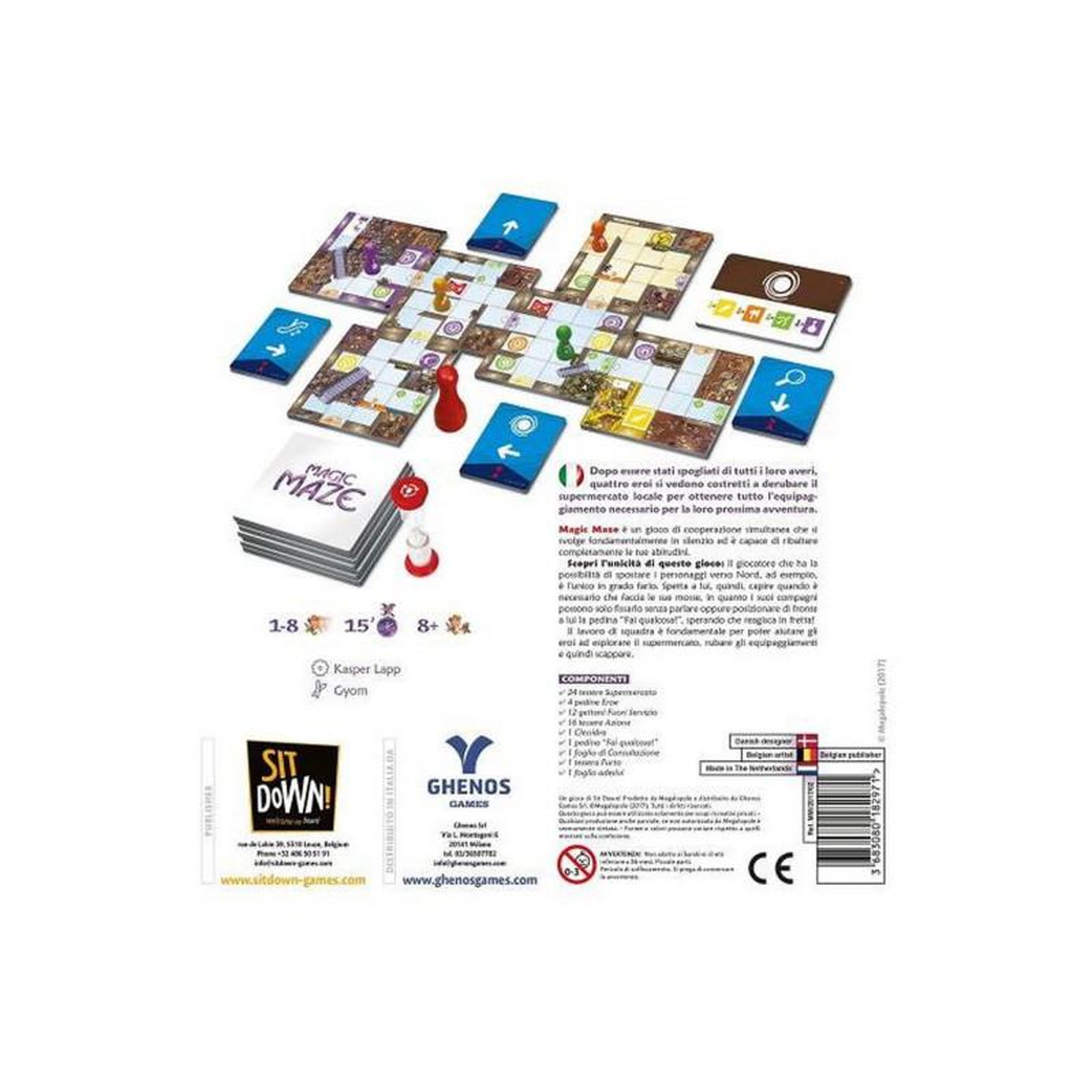Voir la diapositive 2 : Sit Down Jeu coopératif Sit Down Magic Maze
