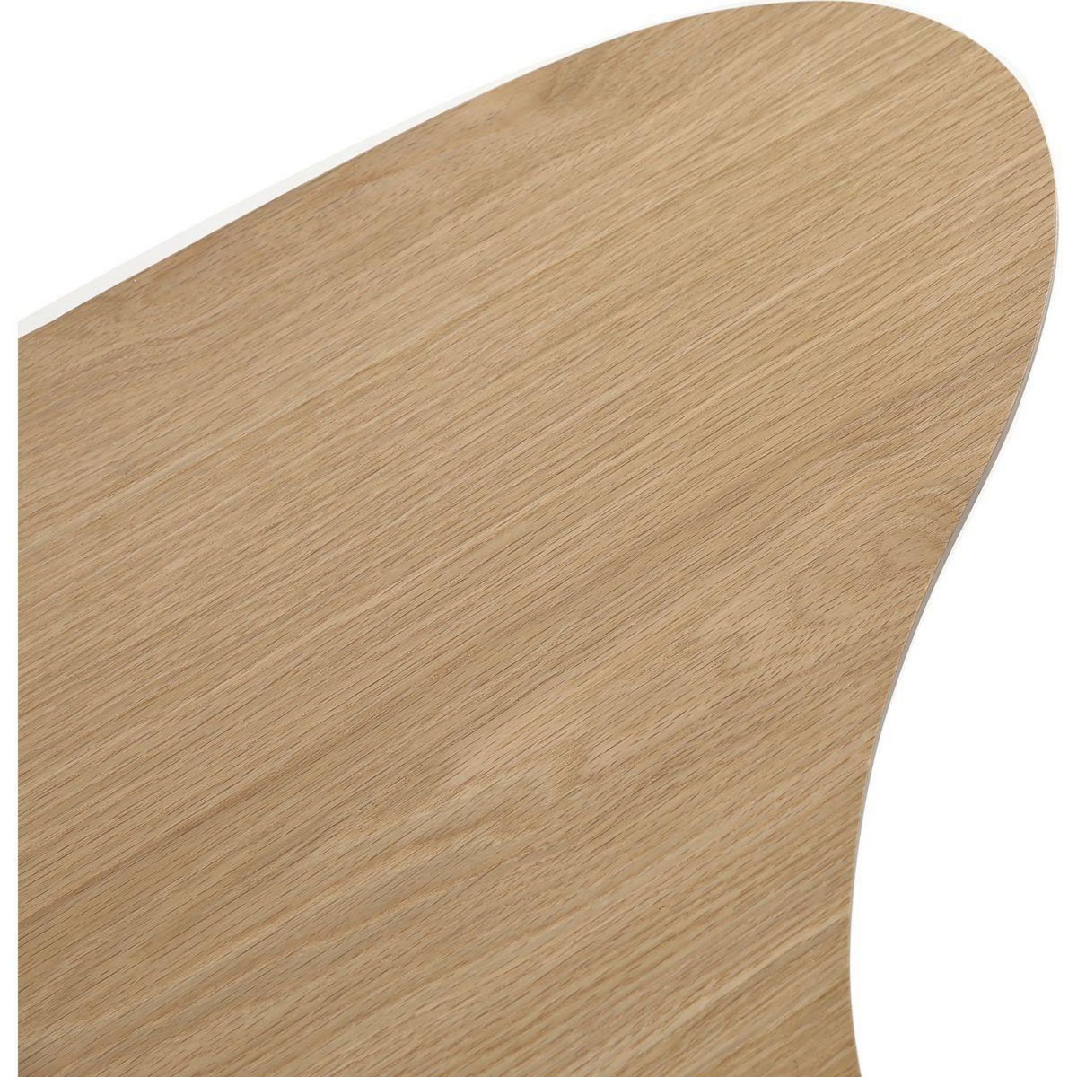 HOMIFAB Table basse organique en bois 100 cm - Aria