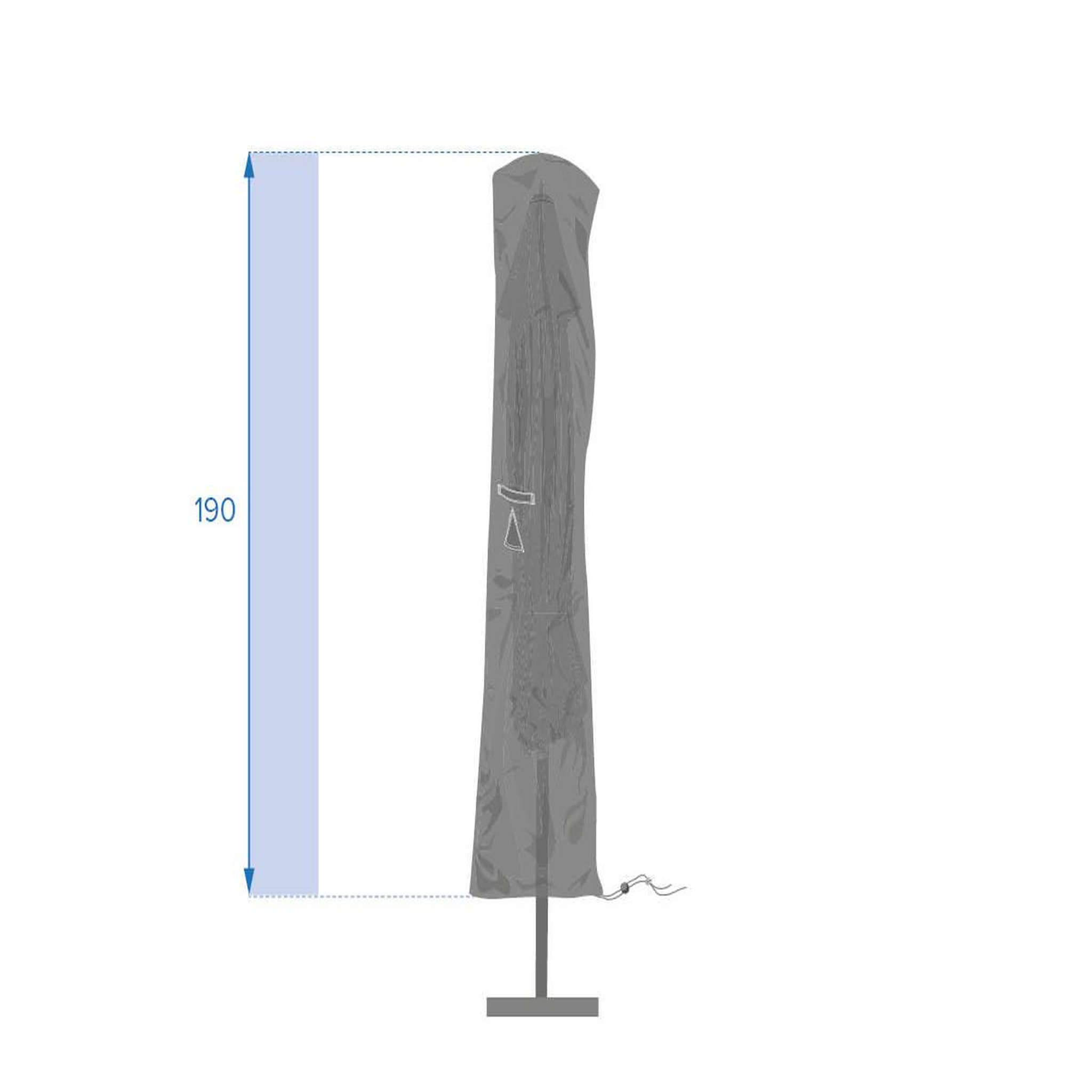 Voir la diapositive 3 : HESPERIDE Housse de protection hambo pour parasol droit - hespéride
