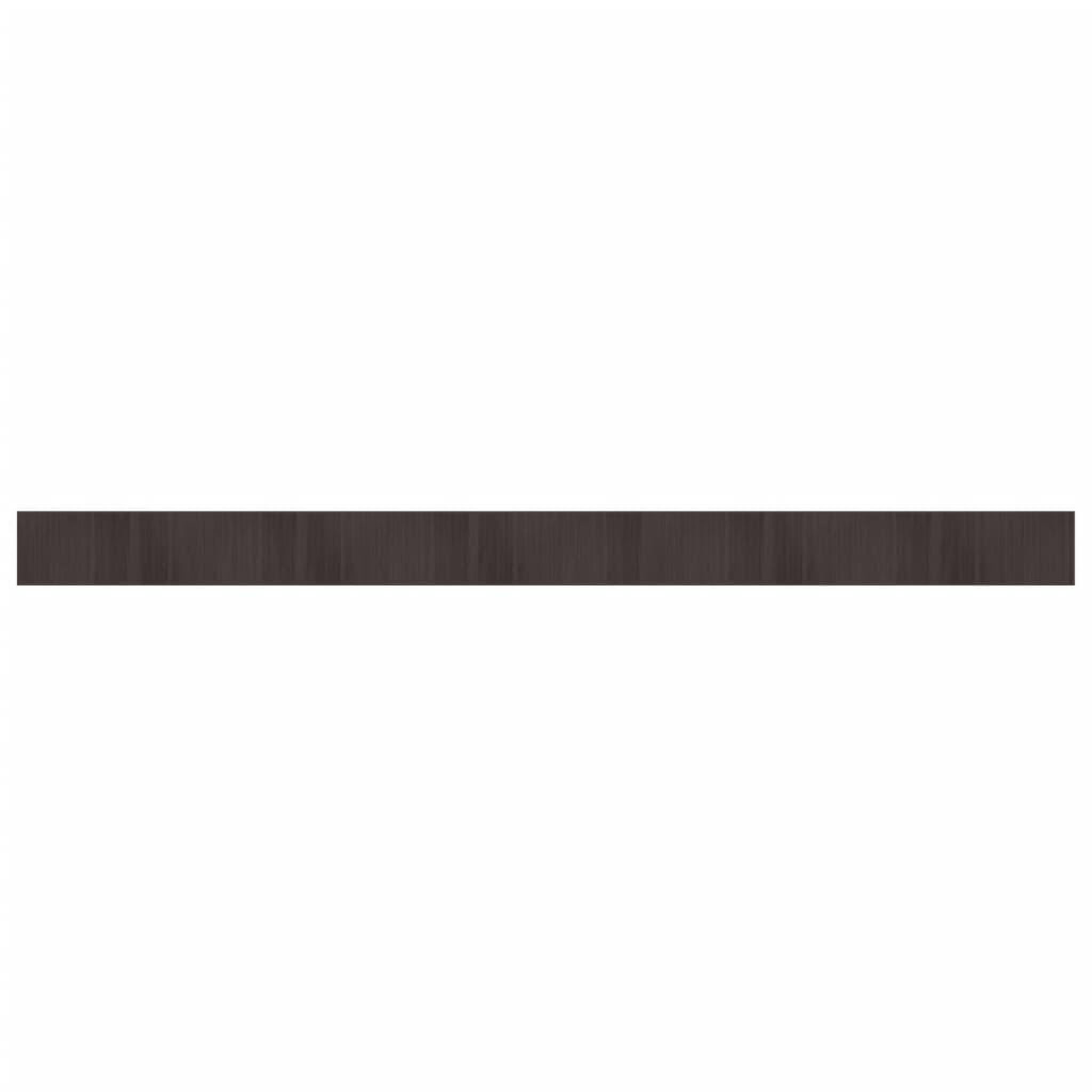 Voir la diapositive 2 : VIDAXL Tapis rectangulaire marron fonce 70x1000 cm bambou