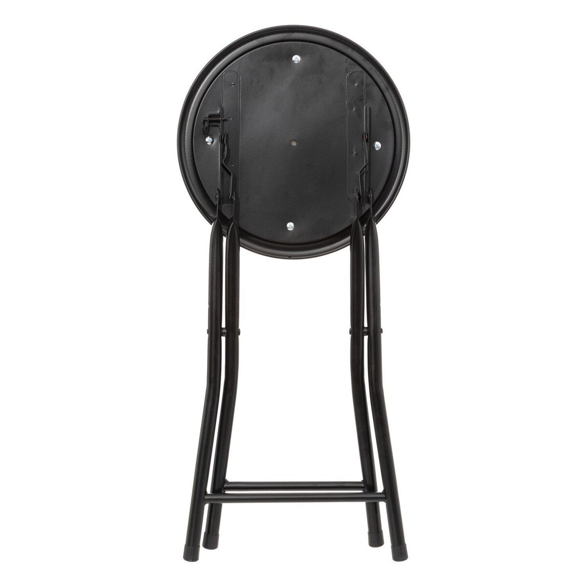 TOILINUX Lot de 6 Tabourets pliants avec effet velours