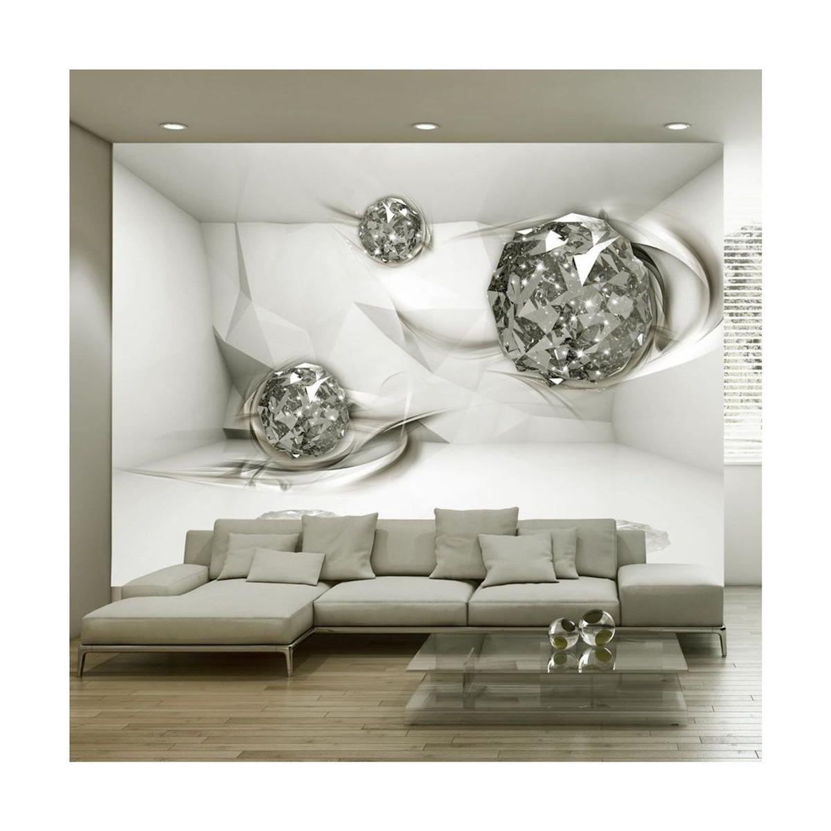 Paris Prix Papier Peint  White Topazes