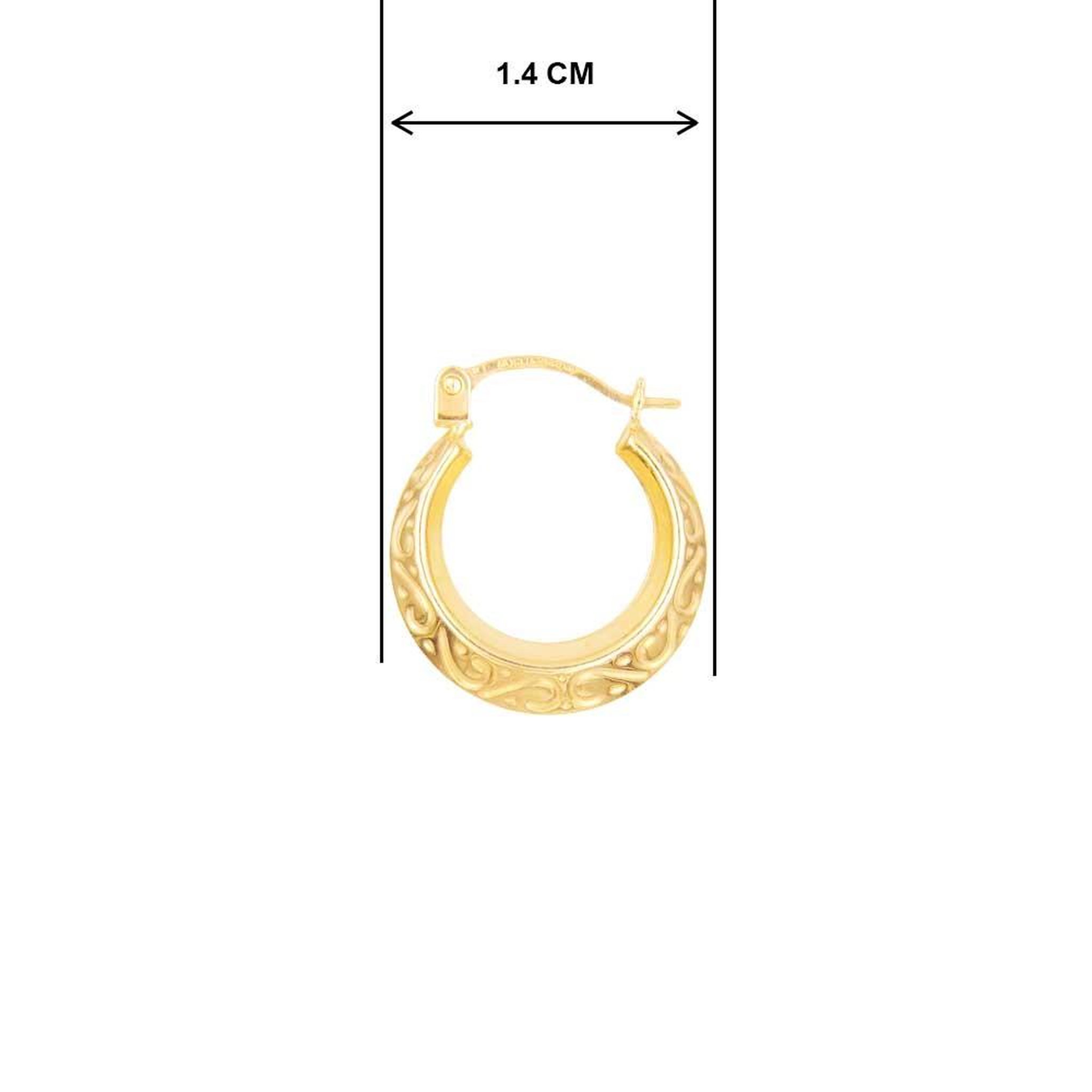 Voir la diapositive 3 : L'ATELIER D'AZUR Boucles d'Oreilles Créoles - Or Jaune - Femme