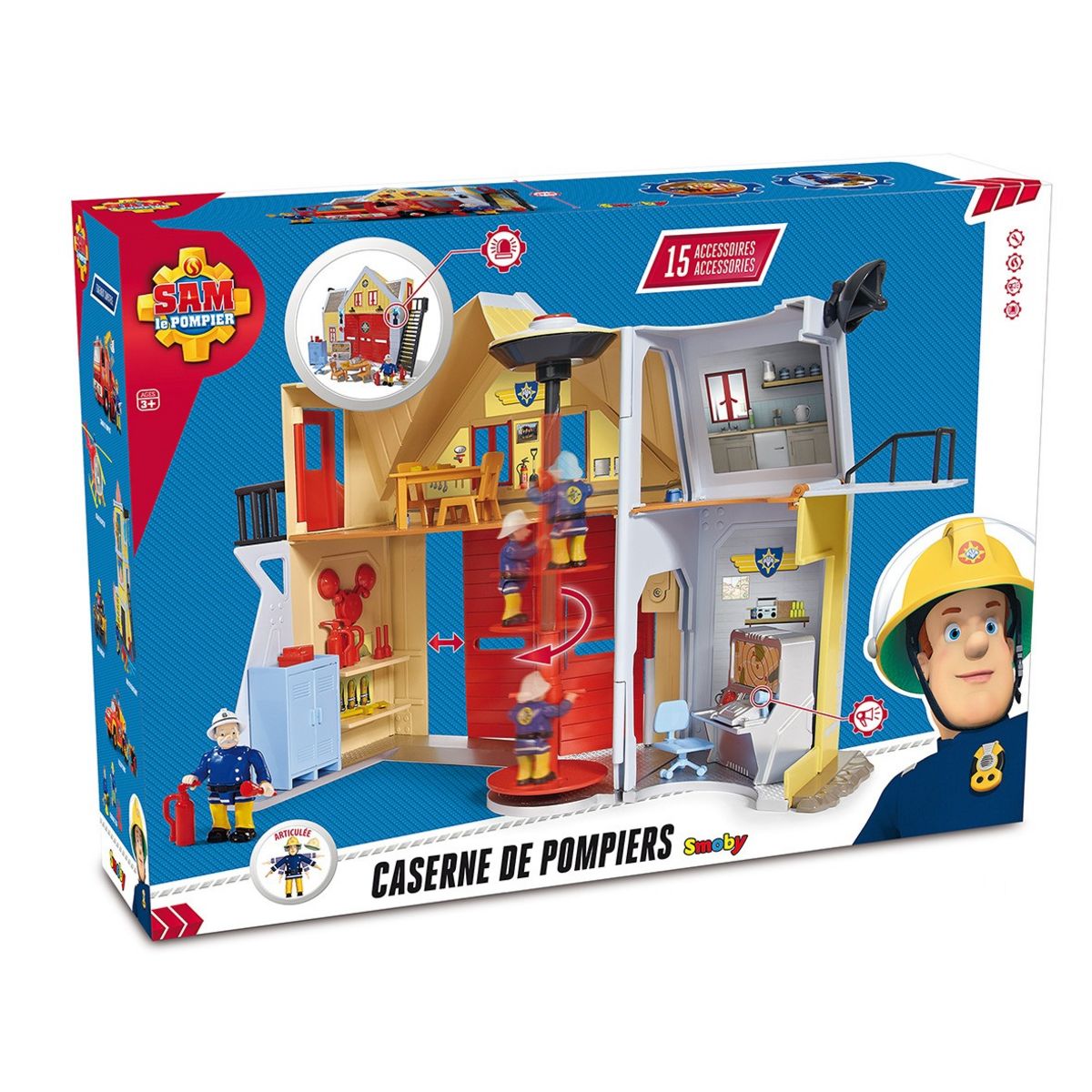SMOBY Sam le Pompier - Caserne de Pompier Pontypandy