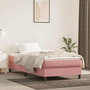 Voir la diapositive 1 : VIDAXL Cadre de lit sans matelas rose 100x200 cm velours