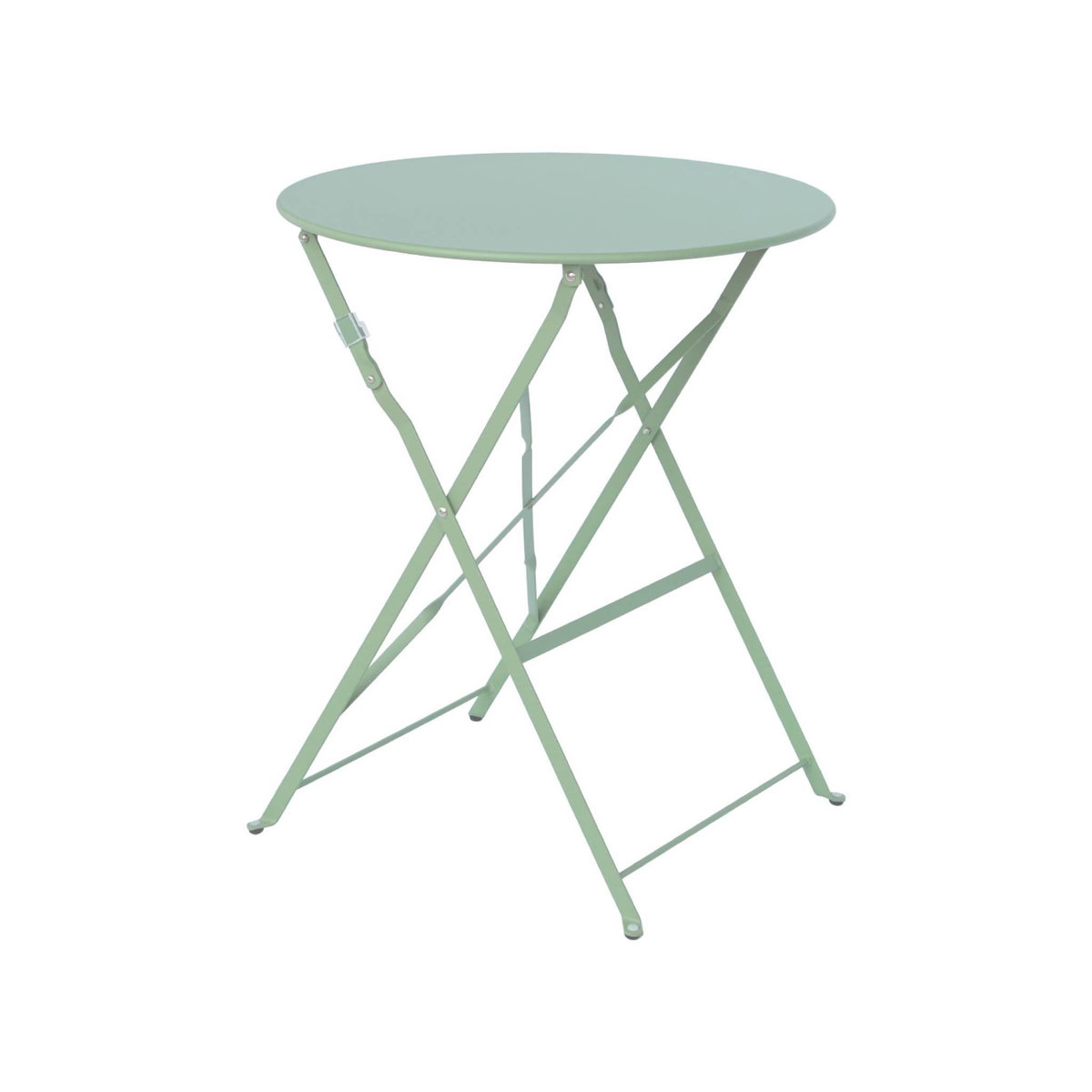 SWEEEK Table de jardin bistrot pliable - Emilia ronde - Table ronde Ø60cm en acier thermolaqué