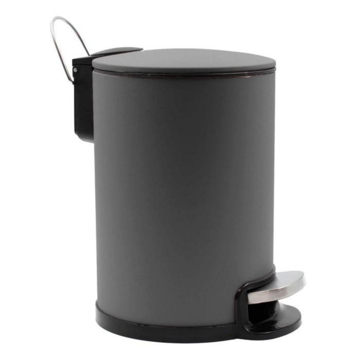 Paris Prix Poubelle de Salle de Bain en Métal  Metaline  3L Anthracite