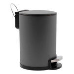 Paris Prix Poubelle de Salle de Bain en Métal  Metaline  3L Anthracite