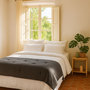 Voir la diapositive 3 : Home collection Edredon 100% gaze de coton