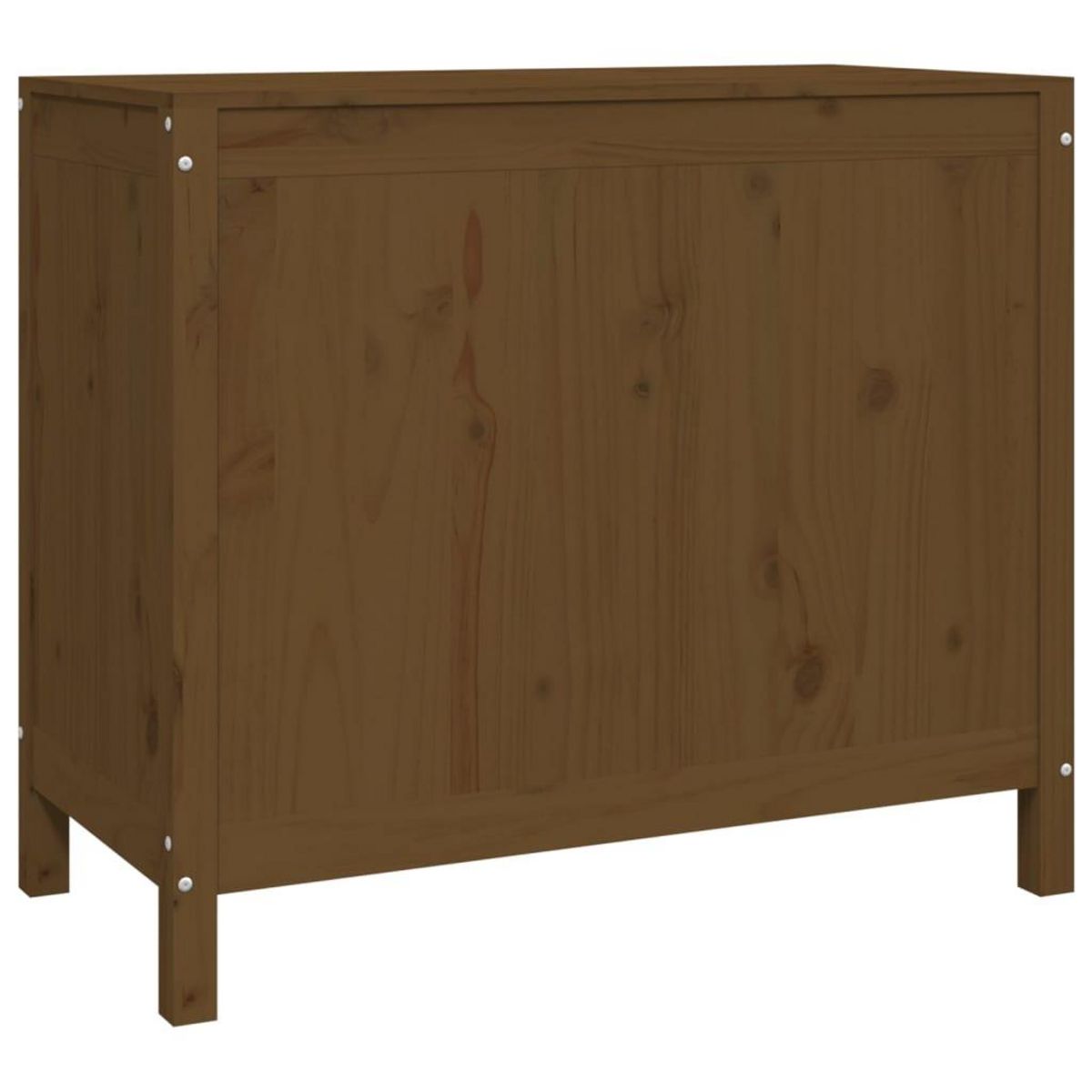 VIDAXL Boîte a linge Marron miel 88,5x44x76 cm Bois massif de pin