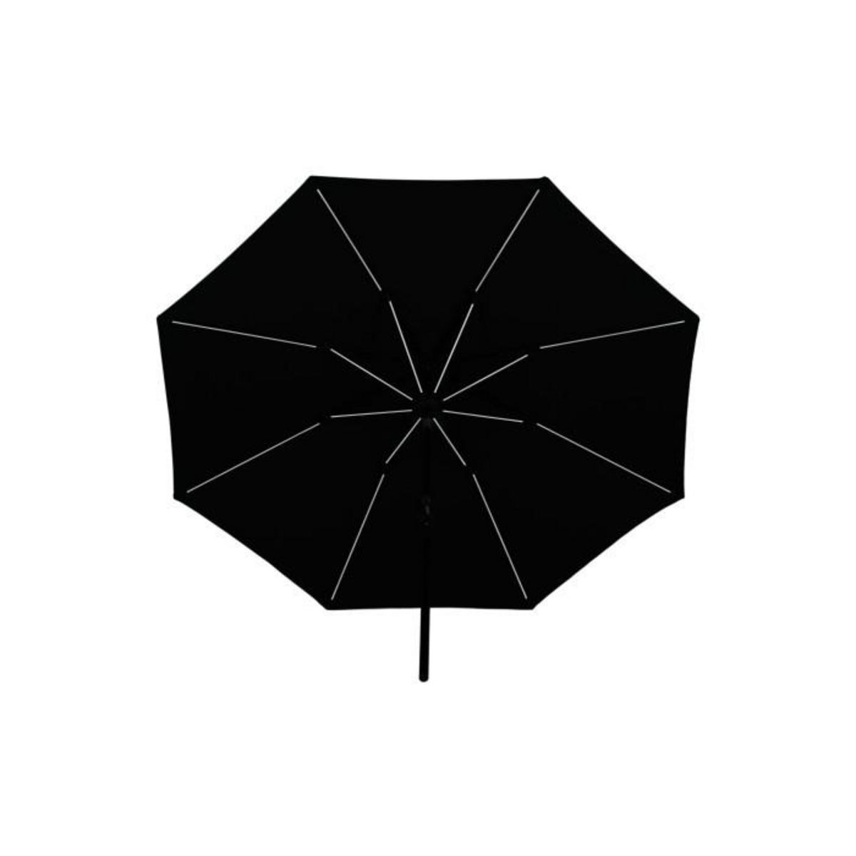 Paris Prix Parasol à LED  Sabal  270cm Noir