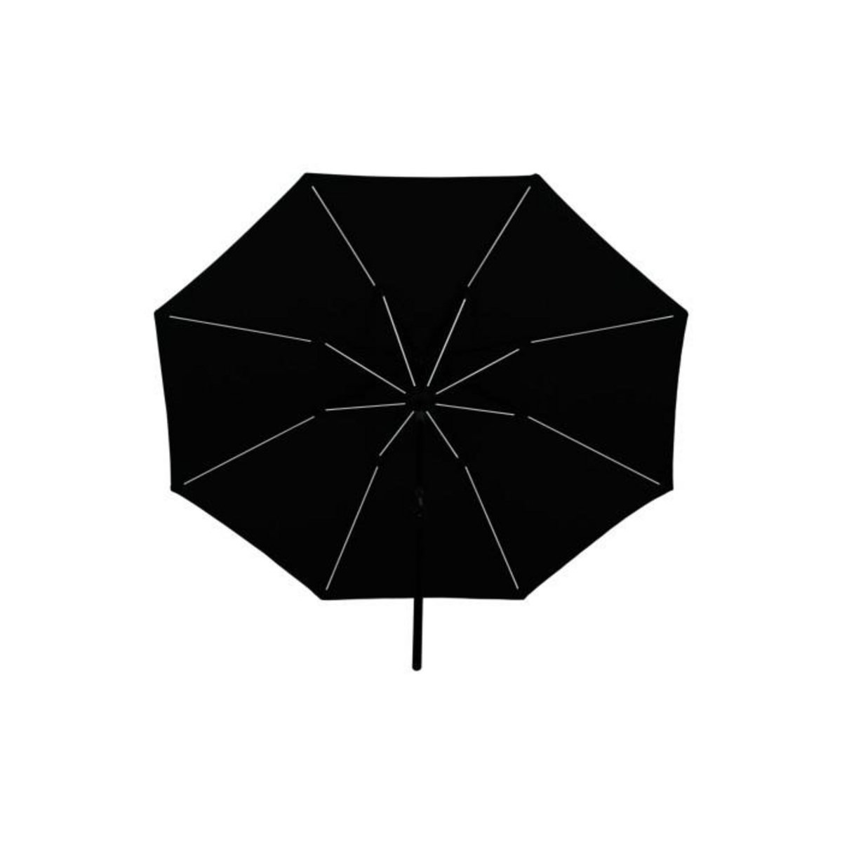 Paris Prix Parasol à LED  Sabal  270cm Noir