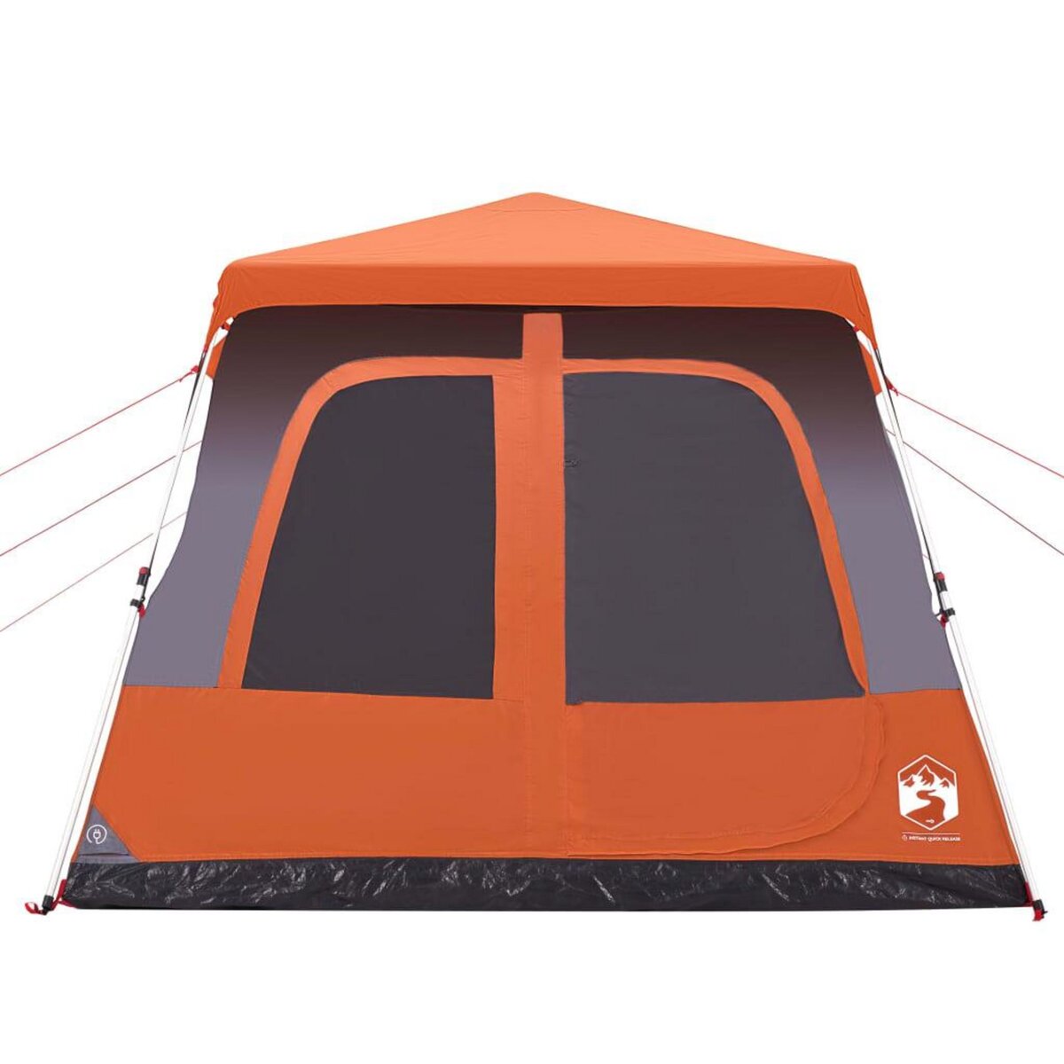 VIDAXL Tente familiale dome 8 personnes gris orange liberation rapide