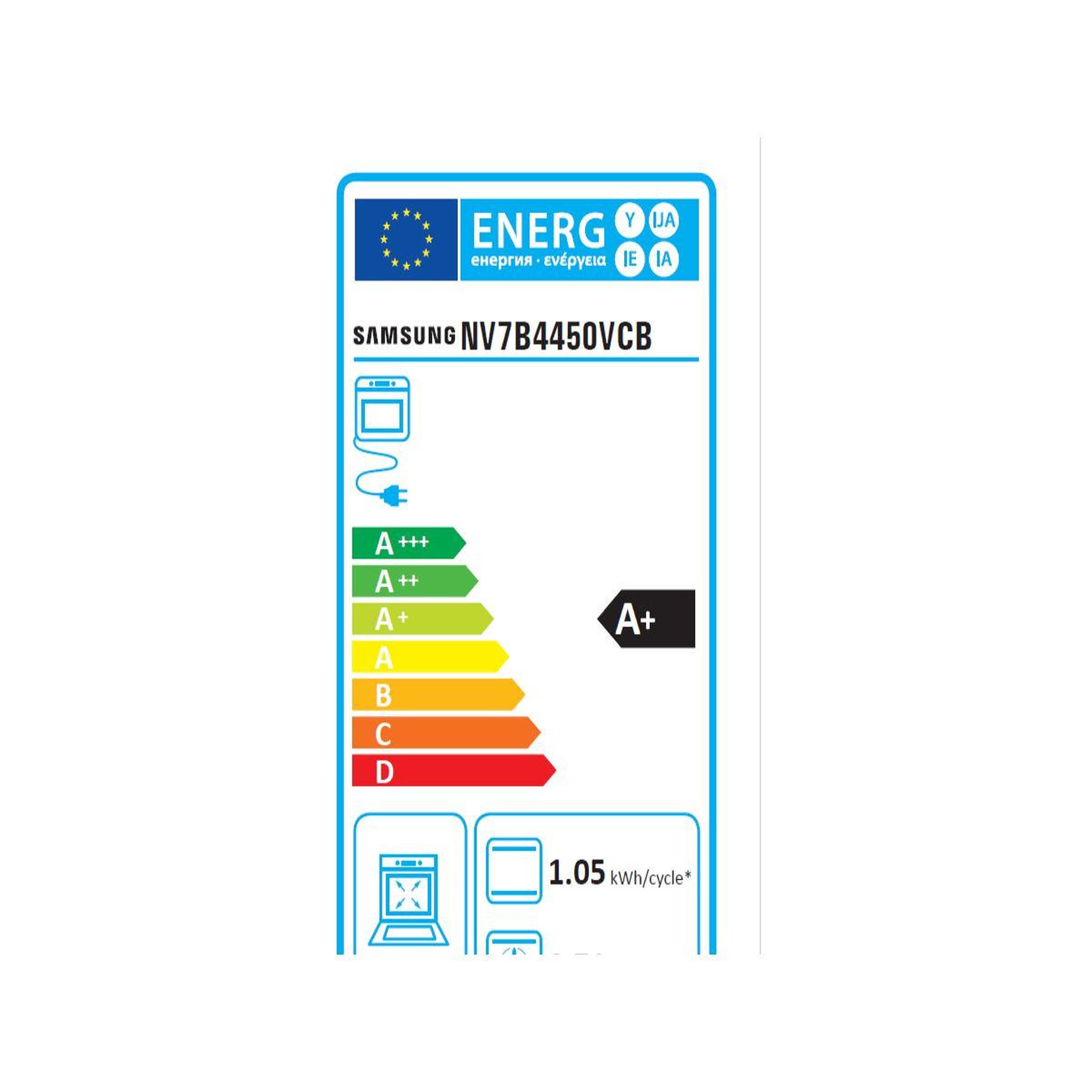 Voir la diapositive 6 : Samsung Four encastrable nv7b4450vcb - double cavité - pyrolyse - chaleur pulsée - porte froide