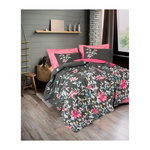 GENERIQUE Parure de lit - 129CTN64833 - 1 housse de couette 220 x 240 cm + 2 taies d'oreiller 60 x 60 cm - 100% coton ranforcé - Rose