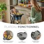 Voir la diapositive 5 : KINDERKRAFT Kinderkraft Highchair Foldee - Chaise de salle à manger pliable