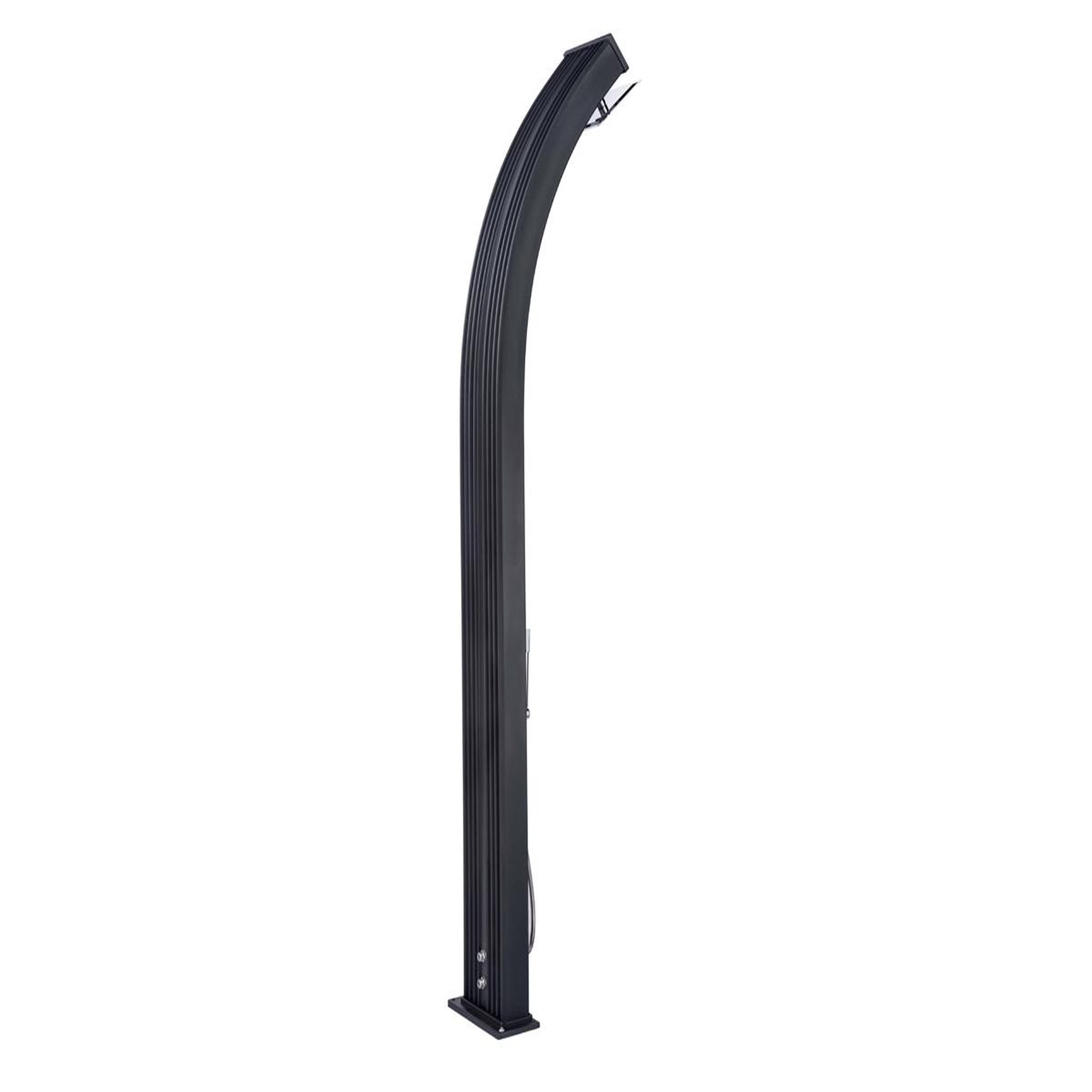 Formidra Douche solaire 40 L Dada Curve Anthracite habillage aluminium brossé - Formidra