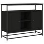 Voir la diapositive 2 : VIDAXL Buffet noir 100x35x80 cm bois d'ingenierie
