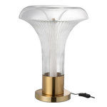 Paris Prix Lampe à Poser en Verre  Vito  55cm Transparent & Or