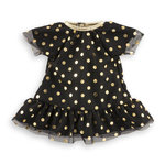 Corolle Robe Noire Pois Or Ma  36cm