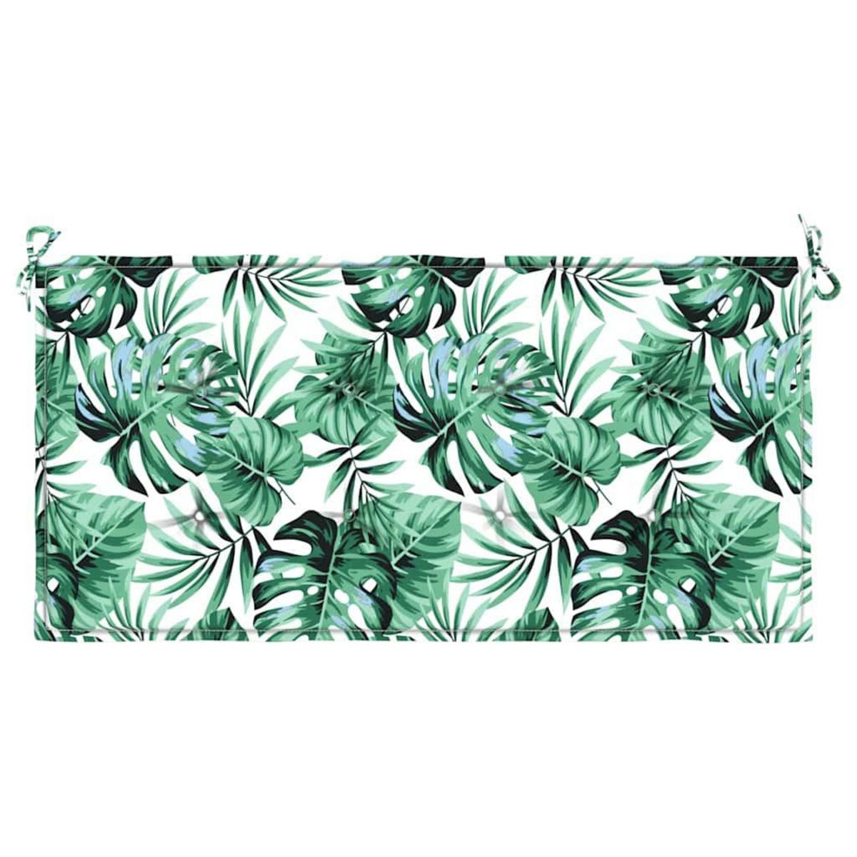 VIDAXL Coussin de banc de jardin motif de feuilles 120x50x3 cm