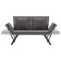Voir la diapositive 5 : VIDAXL Banc de jardin avec coussins 176 cm Gris Resine tressee