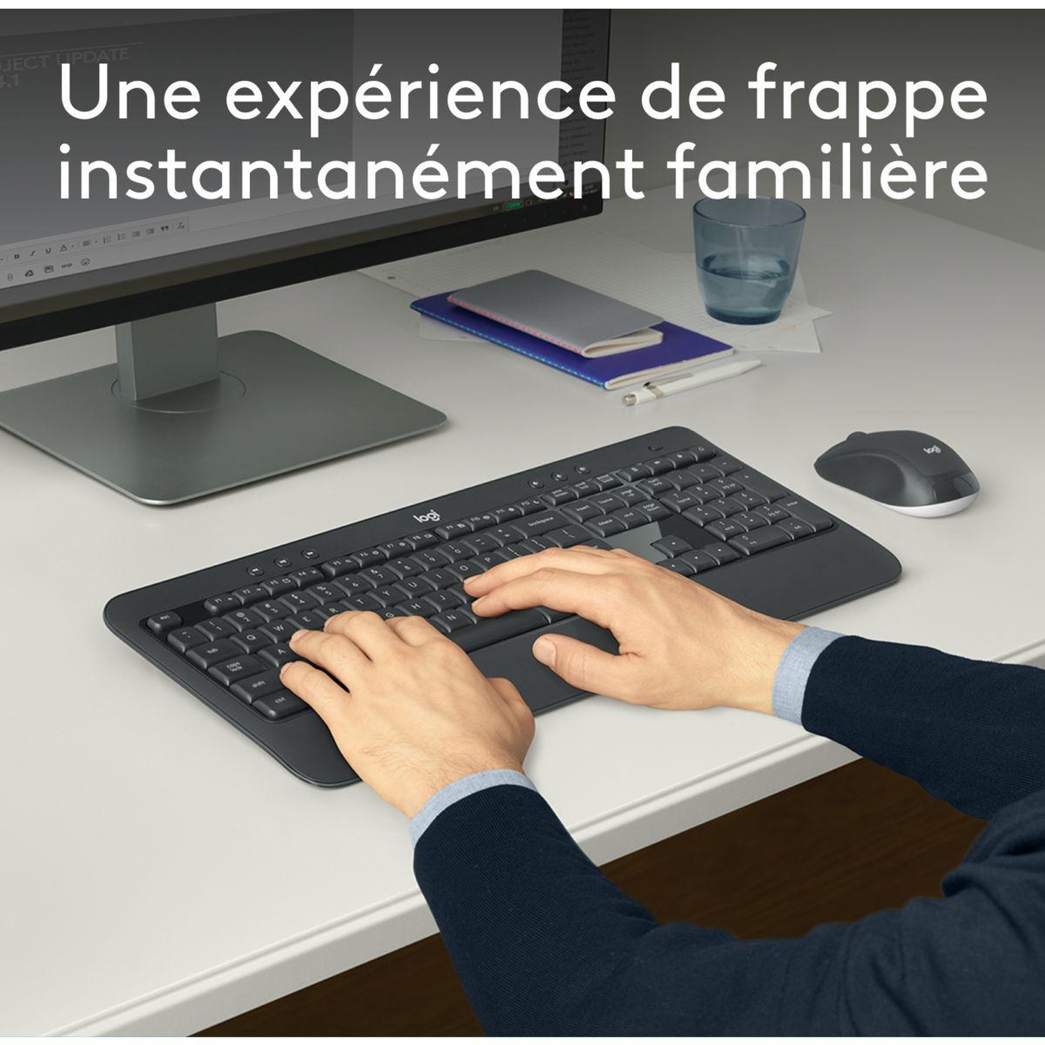 Voir la diapositive 2 : Logitech Clavier + Souris MK540 Advanced