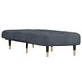 Voir la diapositive 3 : VIDAXL Chaise longue gris fonce velours